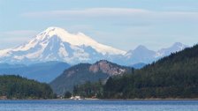 Mt. Baker from the Lopez Island ferry landing