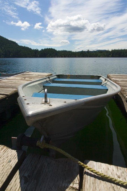 Cascade Lake rowboat