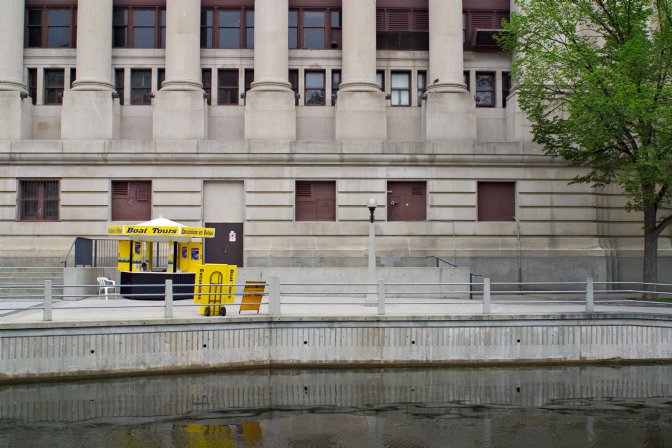 Boat tour booth