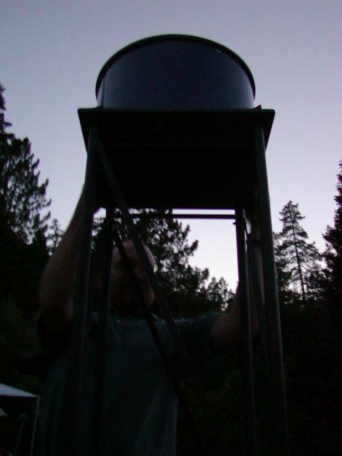 Scott sets up his scope