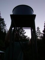 Scott sets up his scope