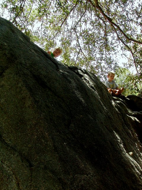 Sara and Mark on top of the rocks