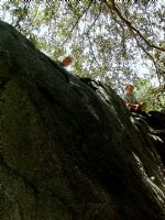 Sara and Mark on top of the rocks