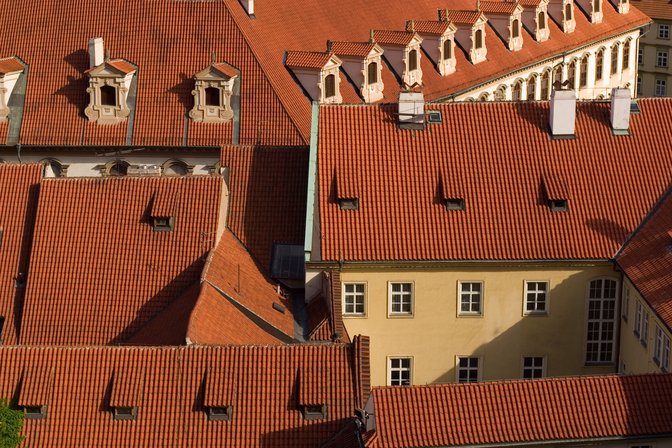 Town Roofs From Castle, III