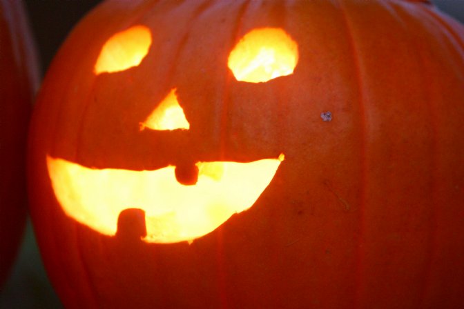 Timothy's happy pumpkin