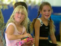 Sara opening Danielle's present