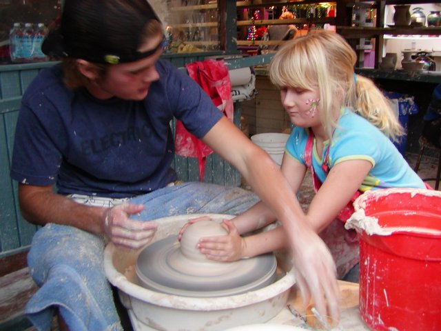 Sara throwing a vase, IV