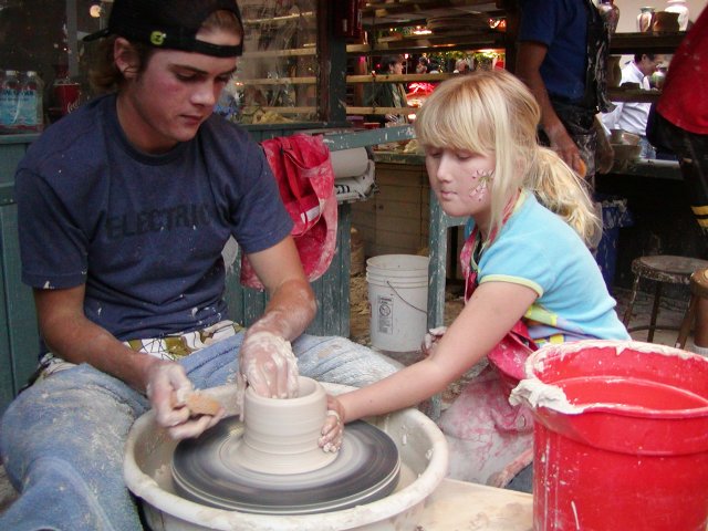 Sara throwing a vase, VII