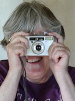 Maureen with her new camera