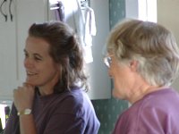 Alison and Maureen in the kitchen