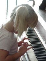Sara playing piano