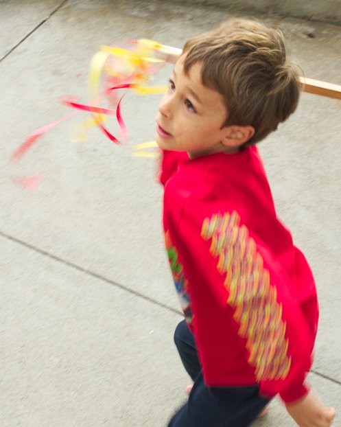 Adam swings for the pinata