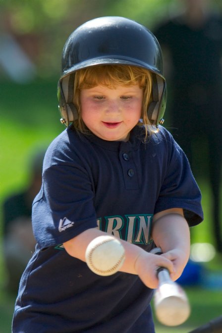 Michela bats too low