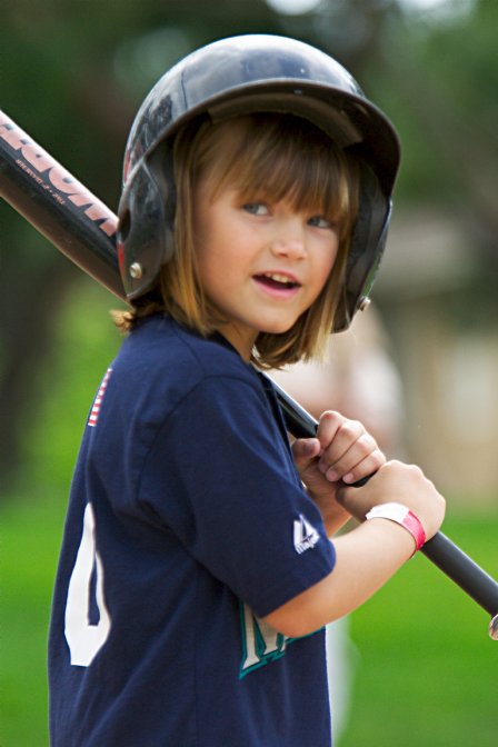 Alana at bat