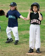 Michela playing first