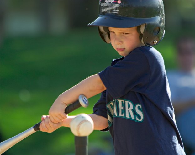 Jacob makes a stern face at the ball