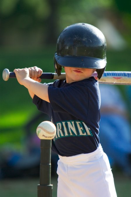 Timothy, helmet a little too big