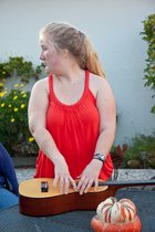 Sara with small guitar