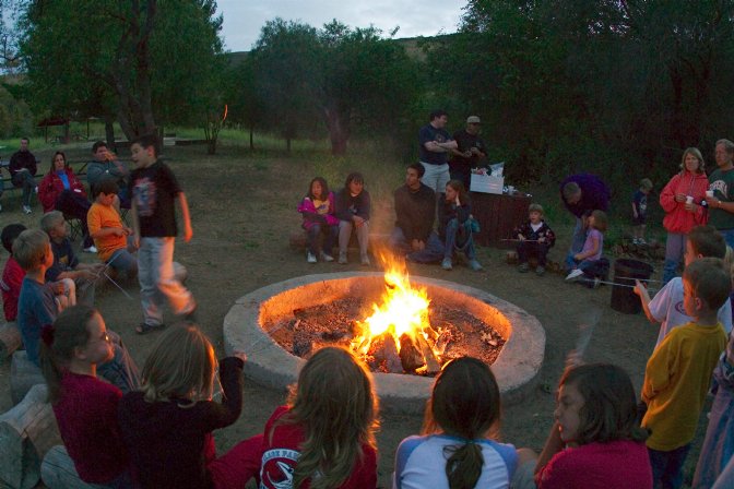 Sitting around the campfire, III