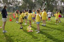 Stretching before the jog