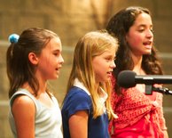Darya, Katherine, and Chiara singing Under The Sea