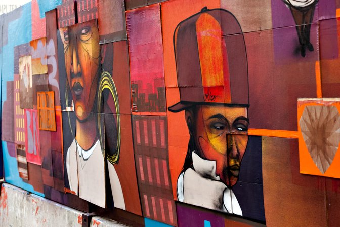 Bridge Street Construction Fence, II