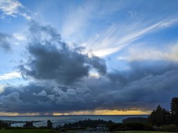 Ocean Rain, Mendocino, Christmas Afternoon