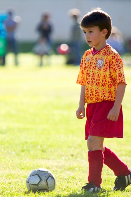 Julian takes a free kick