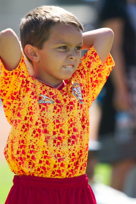 Hayden takes a throw-in, I