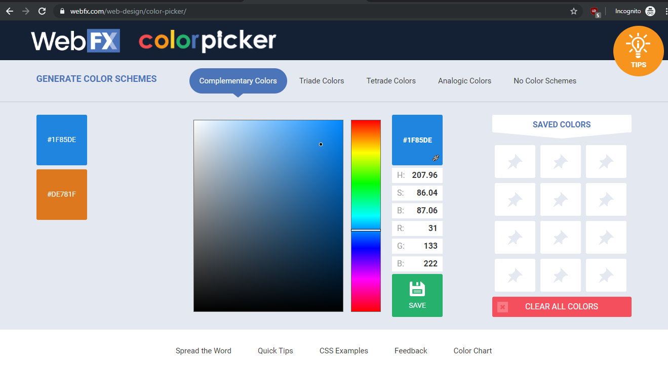 Color Picker Example