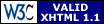 Valid XHTML 1.1!